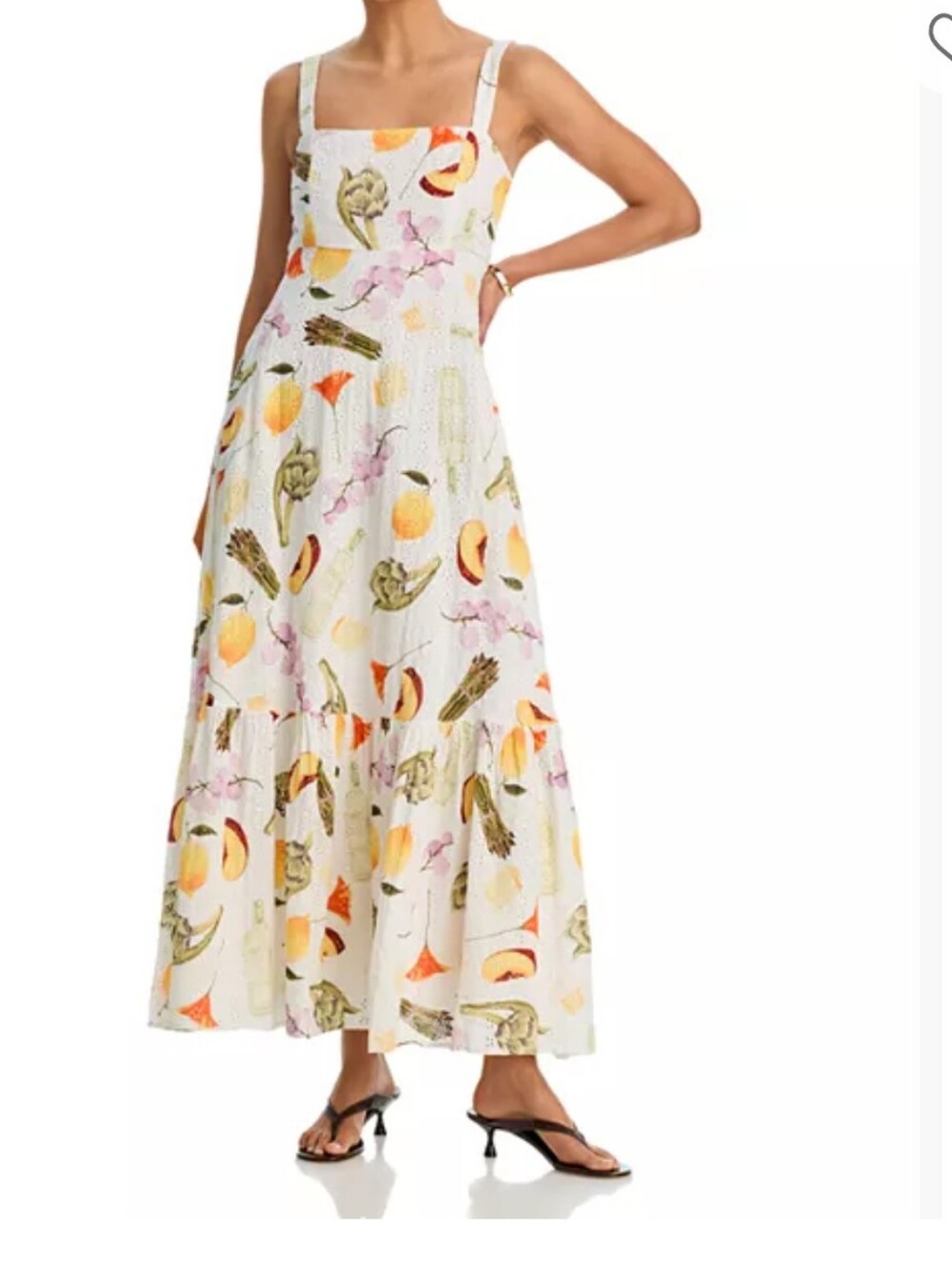 AQUA x Lisa Says Gah Printed Eyelet Maxi Dress NWT XXL